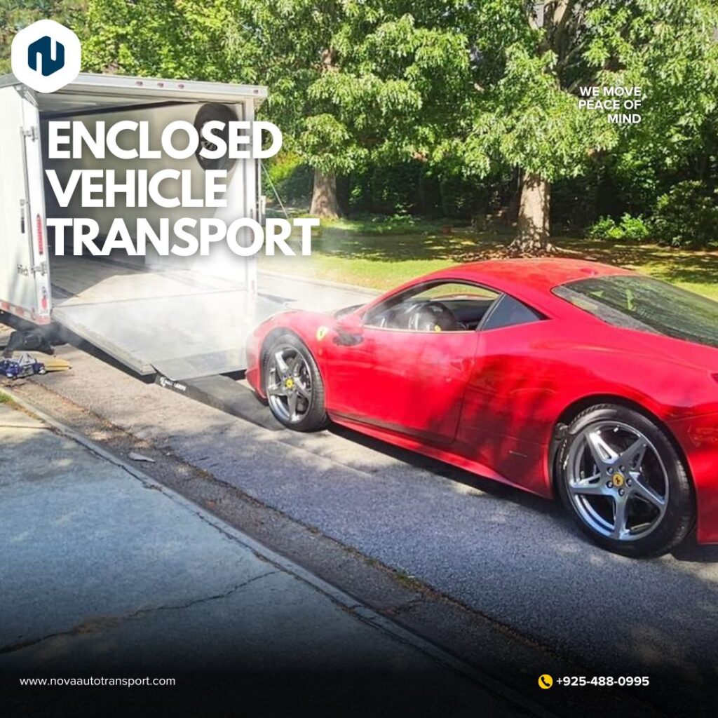 Enclosed Auto Transport from California to florida