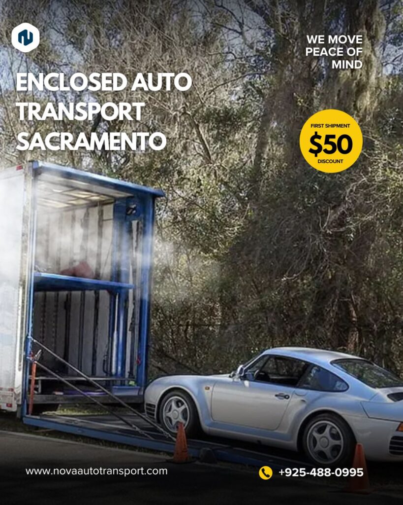 Enclosed auto transport sacramento